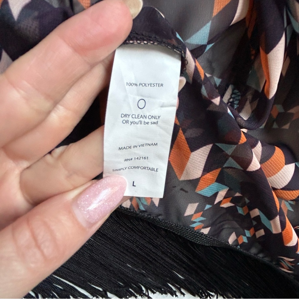 NWT LuLaRoe Monroe Kimono Swim Cover Black Large - Picture 12 of 12